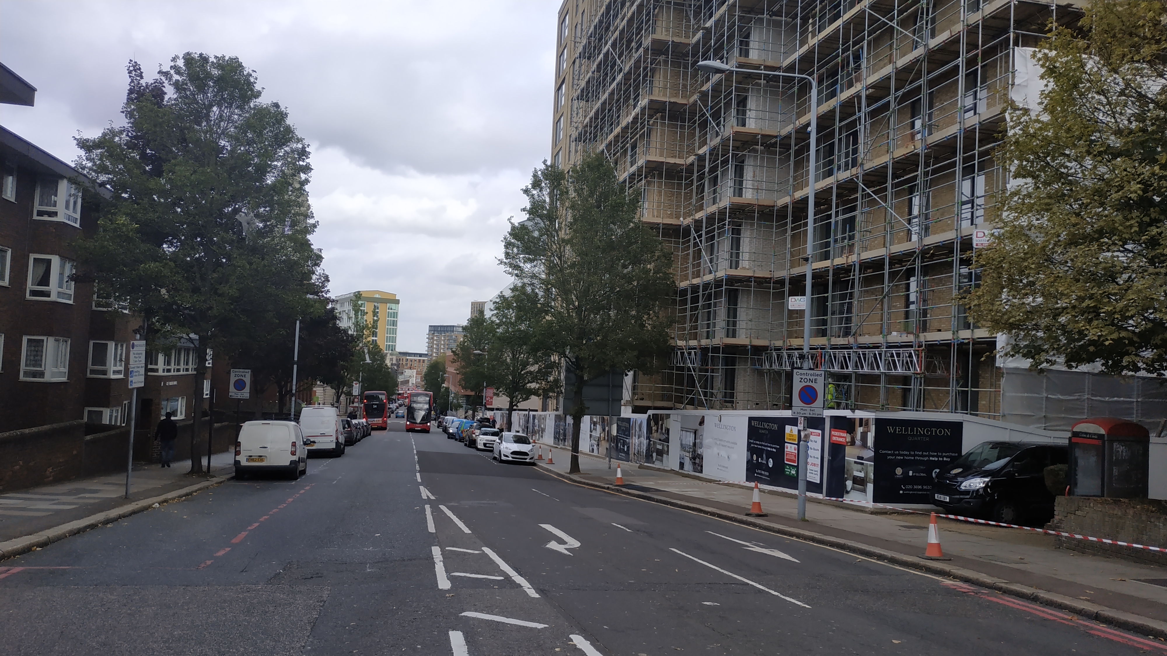 New blocks beside Woolwich Centre seen as "Wellington