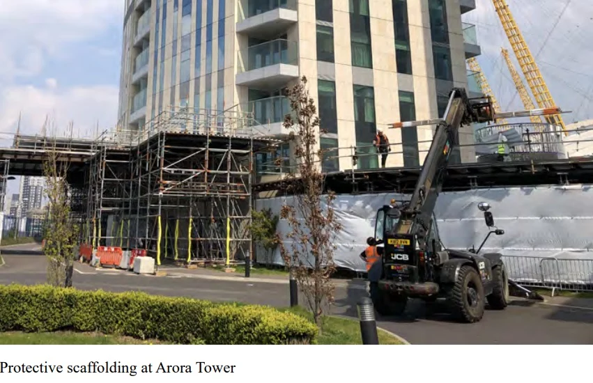 Greenwich tower and hotel sees cracks on exterior – wholesale cladding replacement required